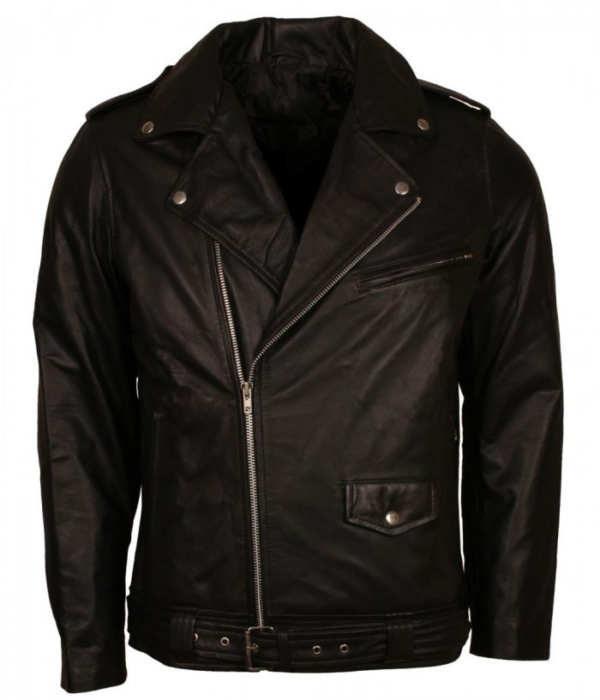 Elvis Presley Brando Biker Leather Jacket