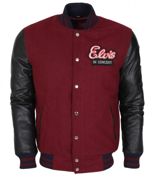 Elvis Presley Concert Wool Leather Jacket