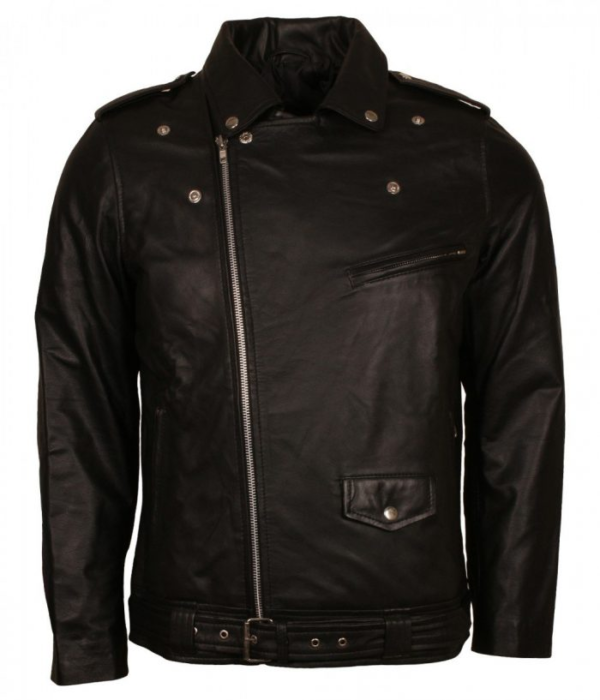 Elvis Presley Brando Biker Leather Jacket - Right Jackets