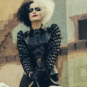 Emma Stone Cruella 2021 Cruella de Vil Leather Jacket