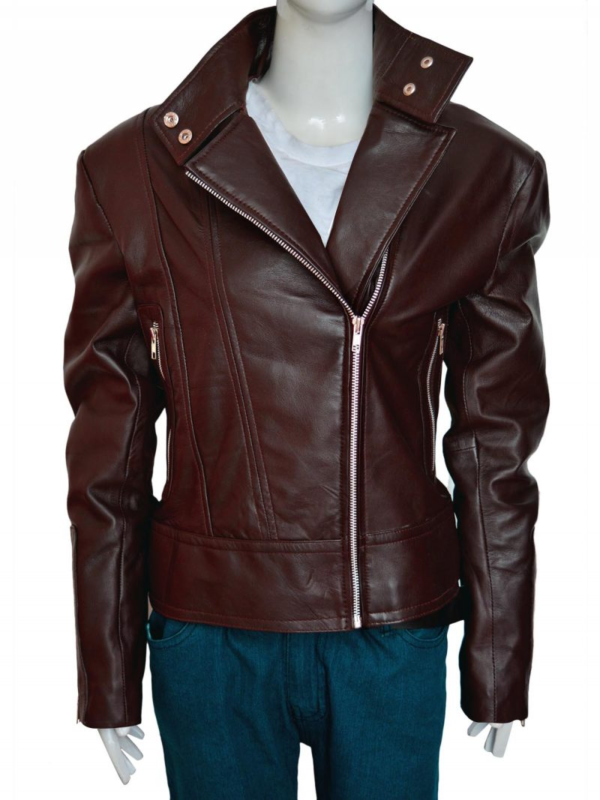 Emmas Swan Brown Leather Jacket