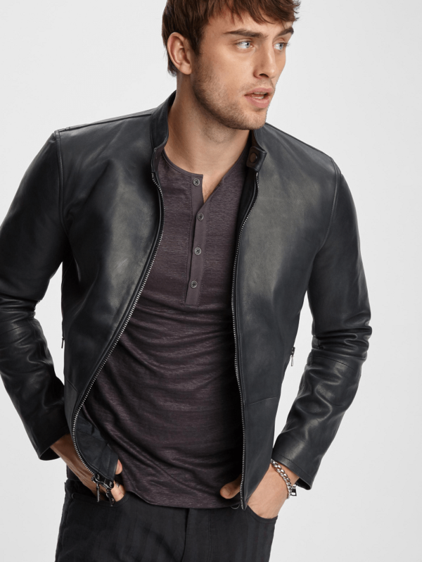 Faded Black Leathers Jacket