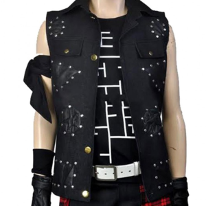 Final Fantasy Xv Prompto Argentum Black Studded Vest