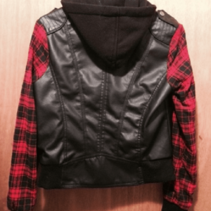 Flannel Leather Jacket
