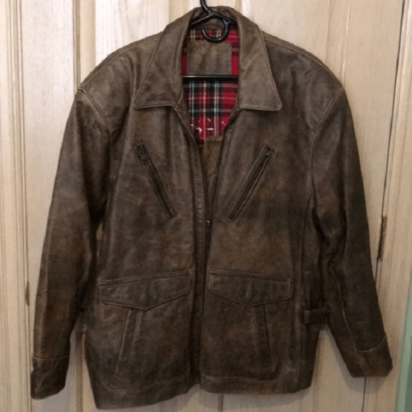 Flannel Lined Leather Jacket