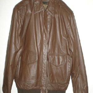 Flyers Brown Aviator Leather Jacket