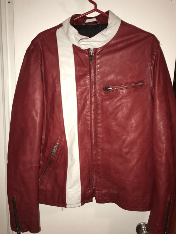 Gap Red Leather Jacket - Right Jackets