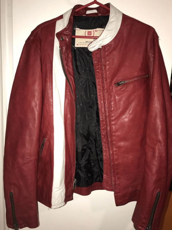 Gaps Red Leather Jacket