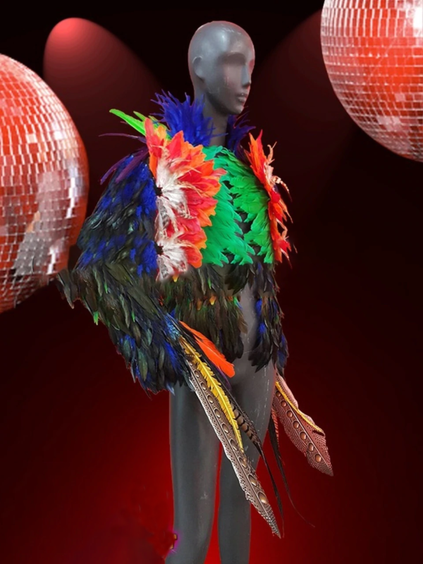 Gay Prides Rainbow Feathers Jacket