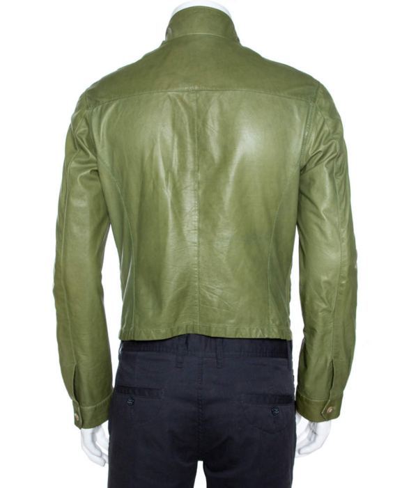 Giorgio Armani Greens Leather Jacket