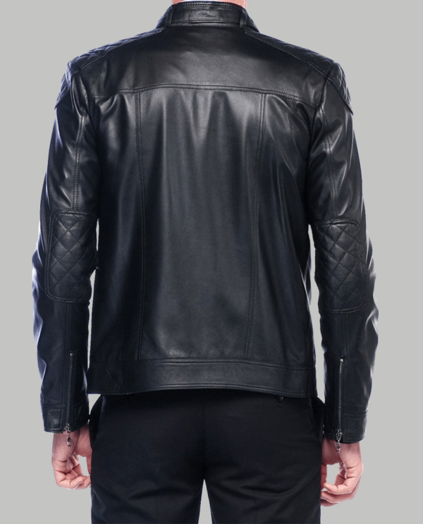 Giovanni Black Leather Jacket