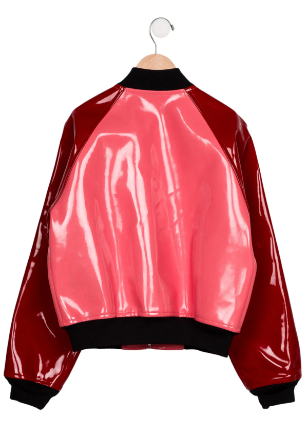 Girls Faux Patent Leather Jacket