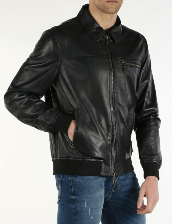 Guess Marcianos Leather Jacket