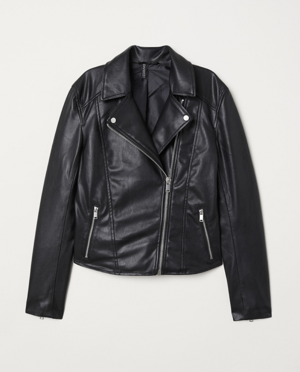 H And M Faux Leather Jacket