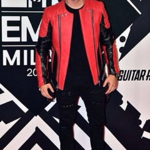 H&M X Balmains Leather Jacket