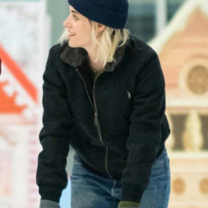 Happiest Seasons Kristen Stewart Fur Collar Jacket