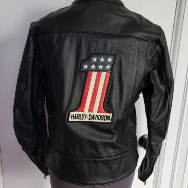Harley Davidson American Flag Leather Jacket