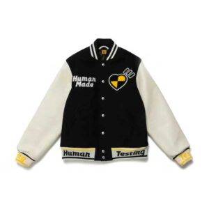 Human Made X Asap Rocky Human Testing Varsity Jacket