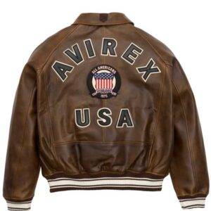 Icon Avirex Brown Leather Jacket