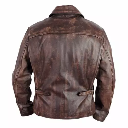 Indiana Jones Harrison Ford Indy Leather Jacket - Right Jackets