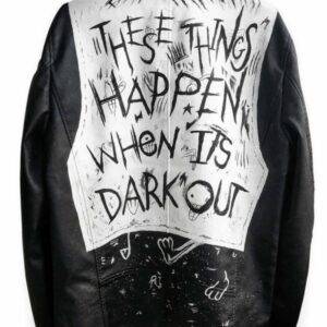 Its Dark Out These Things Happen G Eazy Black Leather Jacket