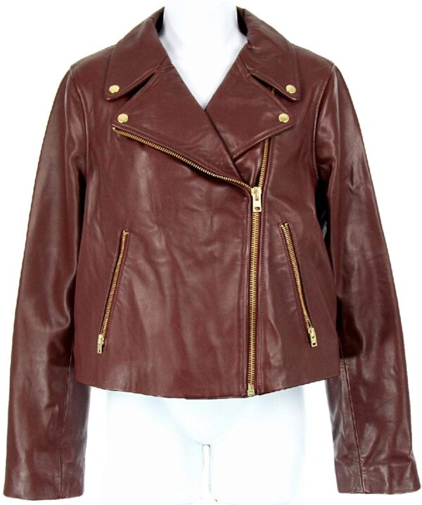 J Crew Brown Leather Jacket