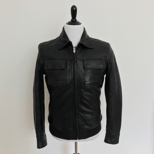 J Lindeberg Black Leather Jacket