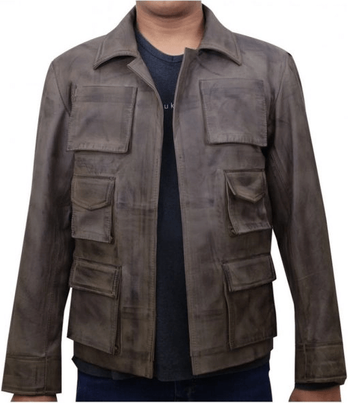 Jason Voorhees Mortal Kombat Brown Leather Jacket