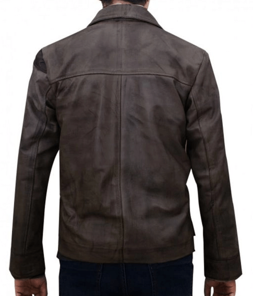 Jason Voorhees Mortal Kombats Brown Leather Jacket