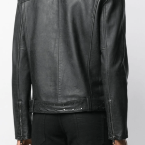 John Varvatos Black Leather Jacket