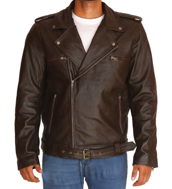 Johnny Cash Badass Leather Jacket - Right Jackets