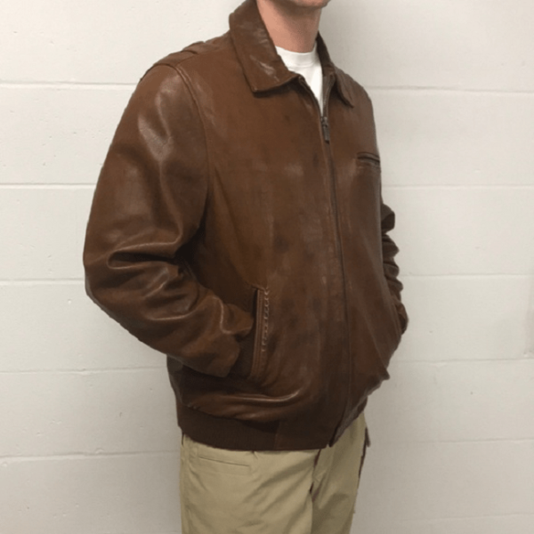 Johnston And Murphy Leather Jacket - Image 3