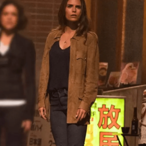 Jordana Brewster Fast and Furious 9 Brown Suede Leather Jacket
