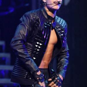 Justin Bieber Believe Tour Casino Center Leather Jacket