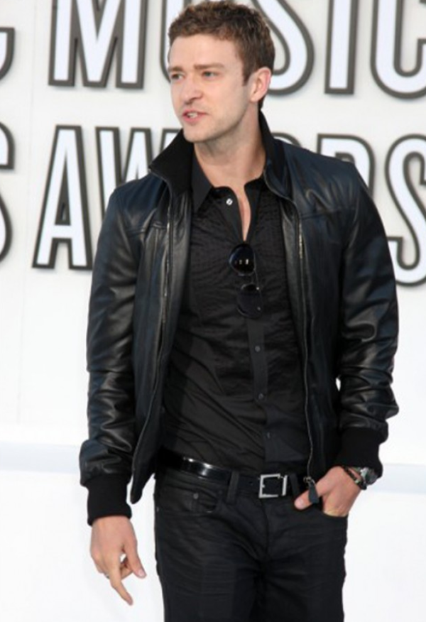 Justin Timberlakes Leather Jacket