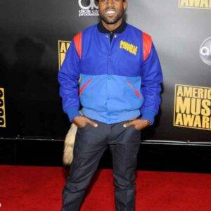 Kanye West Pastelle blue Varsity Woo Jacket