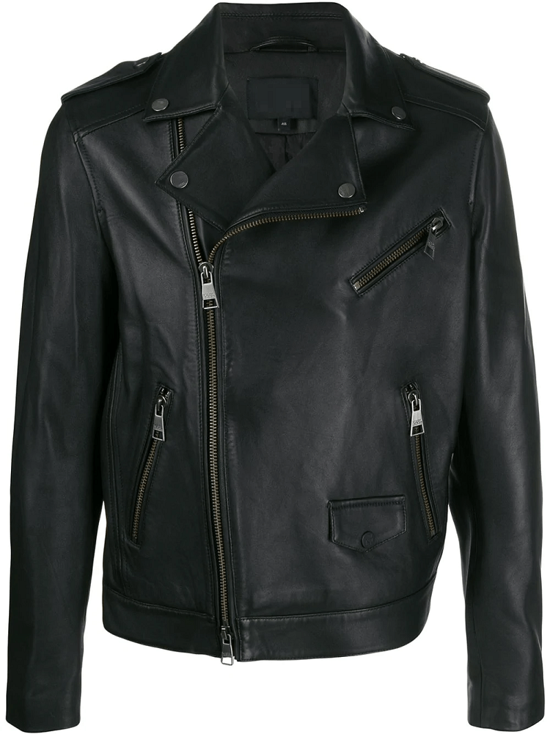 Karl Lagerfeld Mens Leather Jacket - Right Jackets