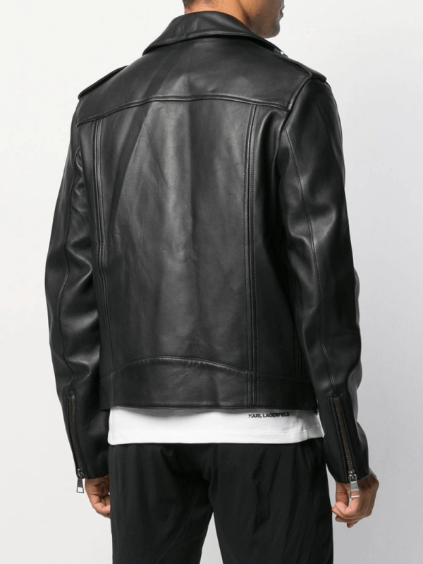 Karl Lagerfelds Mens Leather Jacket