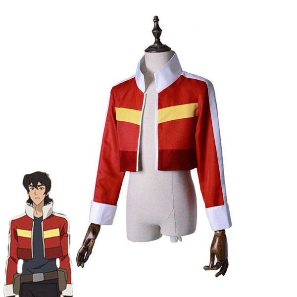 Keith Kogane Red and White Leather Jacket