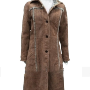 Kelly Reillys Yellowstone Beth Dutton Suede Leather Coat