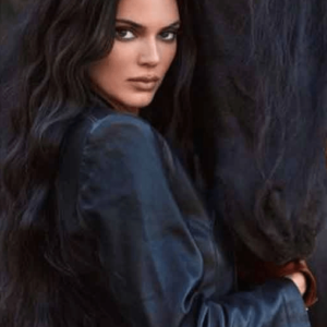 Stylish Kendall Jenner Black Biker Leather Jacket