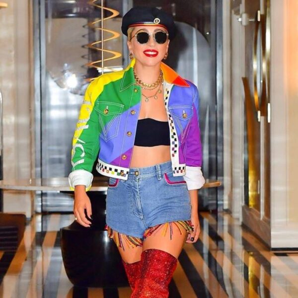 Lady Gaga Rainbow New york Pride Jacket