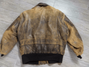 Distressed Patina Bomber Leather Jacket - Right Jackets
