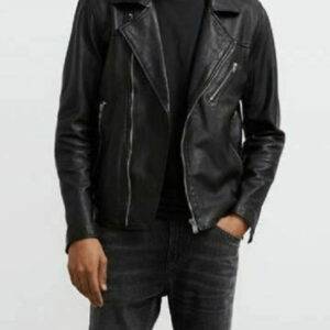 Levis Mens Off Road Moto Calf Leather Jacket