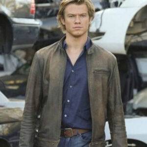 Macgyver-Tv-Show-Lucas-Till-Brown-Leather-Jacket
