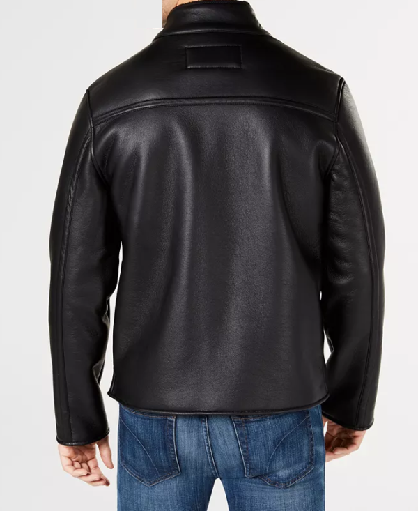 Macys Full zip Motos Leather Jacket