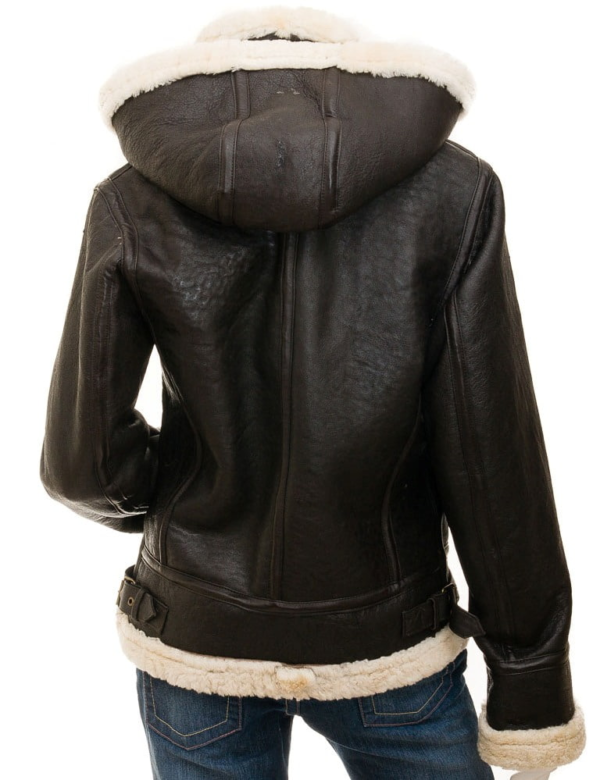 Marilyn Dark Brown Shearlings Leather Jacket