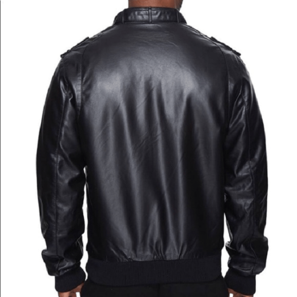 Members Onlys Black Leather Jacket