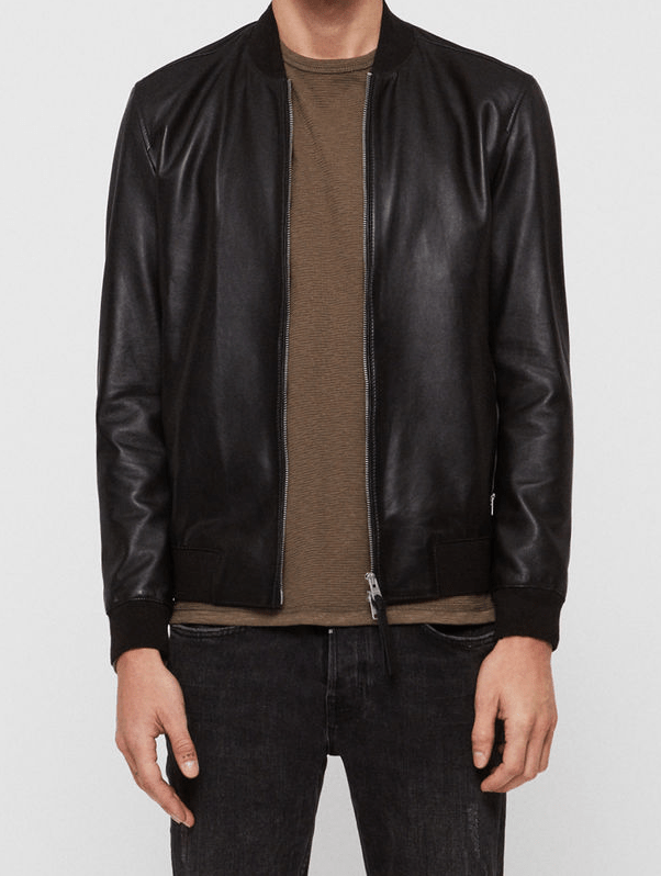 Mens All Saints Leather Jacket - Right Jackets