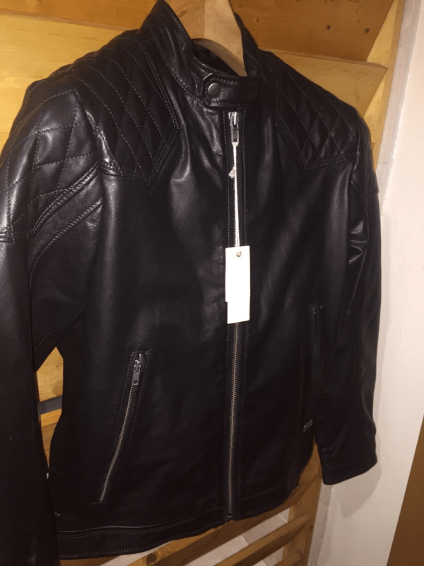 Mens Diesel Leather Jacket - Image 3